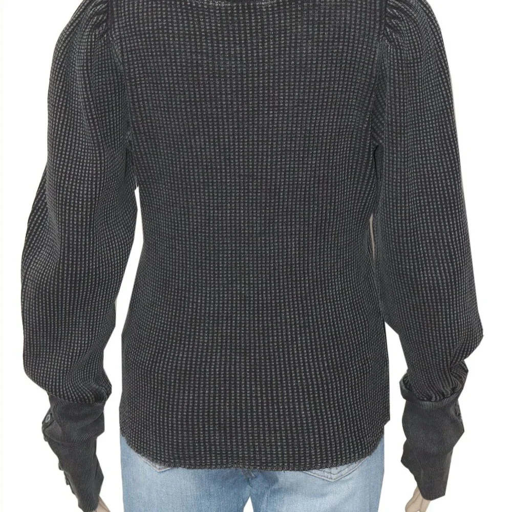 Free People FP One Wesley Thermal Top Long Sleeve Blouse XS